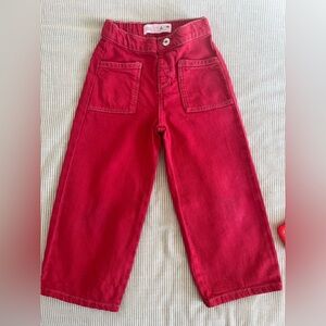 Zara Kids Bright Red Jeans
